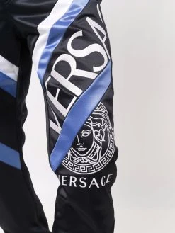 Versace pantalon de jogging à logo imprimé