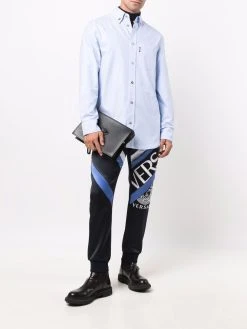 Versace pantalon de jogging à logo imprimé