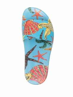 Versace claquettes à imprimé Trésor de La Mer