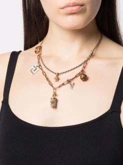 Versace collier multi-rangs à breloques
