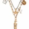 Versace collier multi-rangs à breloques