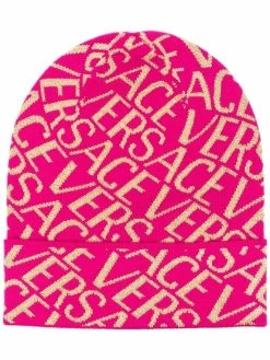Versace bonnet à motif monogrammé