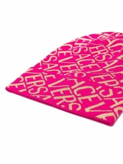 Versace bonnet à motif monogrammé