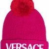 Versace bonnet à logo imprimé