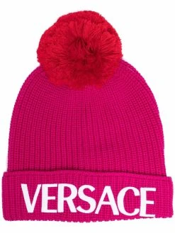Versace bonnet à logo imprimé
