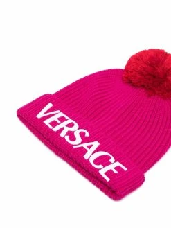 Versace bonnet à logo imprimé