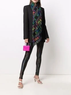 Versace écharpe à imprimé Greca Neon