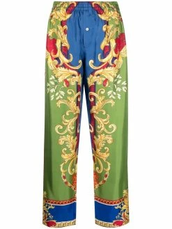 Versace pantalon Ă motif baroque