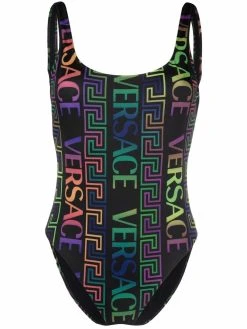 Versace maillot de bain à imprimé Greca