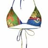Versace haut de bikini à imprimé baroque