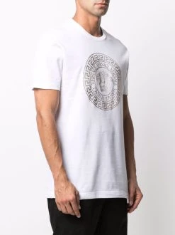 Versace t-shirt Medusa à ornements de cristal