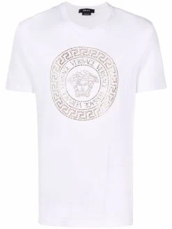 Versace t-shirt Medusa à ornements de cristal