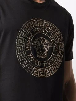 Versace t-shirt Medusa à ornements de cristal