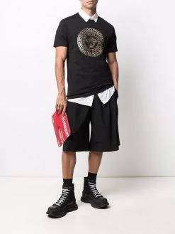 Versace t-shirt Medusa à ornements de cristal