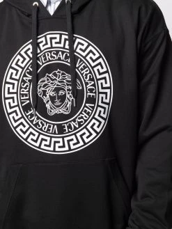 Vendre-Réclame Versace Hoodie Medusa ample à logo imprimé hoodies homme 11 Versace hoodie Medusa ample à logo imprimé