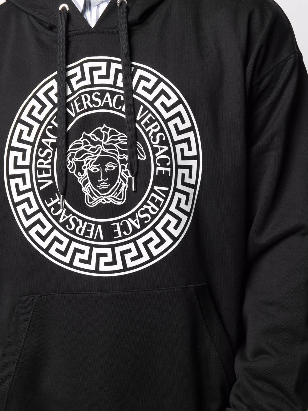 Vendre-Réclame Versace Hoodie Medusa ample à logo imprimé hoodies homme 7 Versace hoodie Medusa ample à logo imprimé