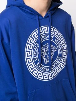 Versace hoodie Medusa à logo imprimé