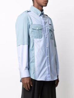 Versace Chemise en popeline à design patchwork Prix Usine chemises homme 9 Versace chemise en popeline à design patchwork