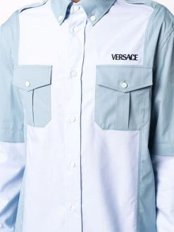 Versace Chemise en popeline à design patchwork Prix Usine chemises homme 11 Versace chemise en popeline à design patchwork