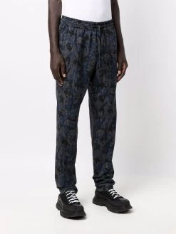 Versace pantalon droit à motif baroque