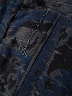 Versace pantalon droit à motif baroque
