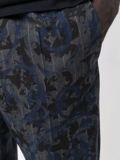 Versace pantalon droit à motif baroque