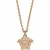 Versace collier Medusa à ornements en cristal