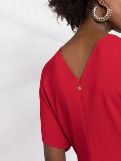 Versace jupe mi-longue drapée à design asymétrique