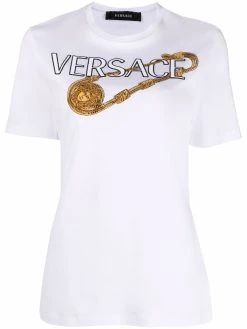 Versace t-shirt à logo imprimé