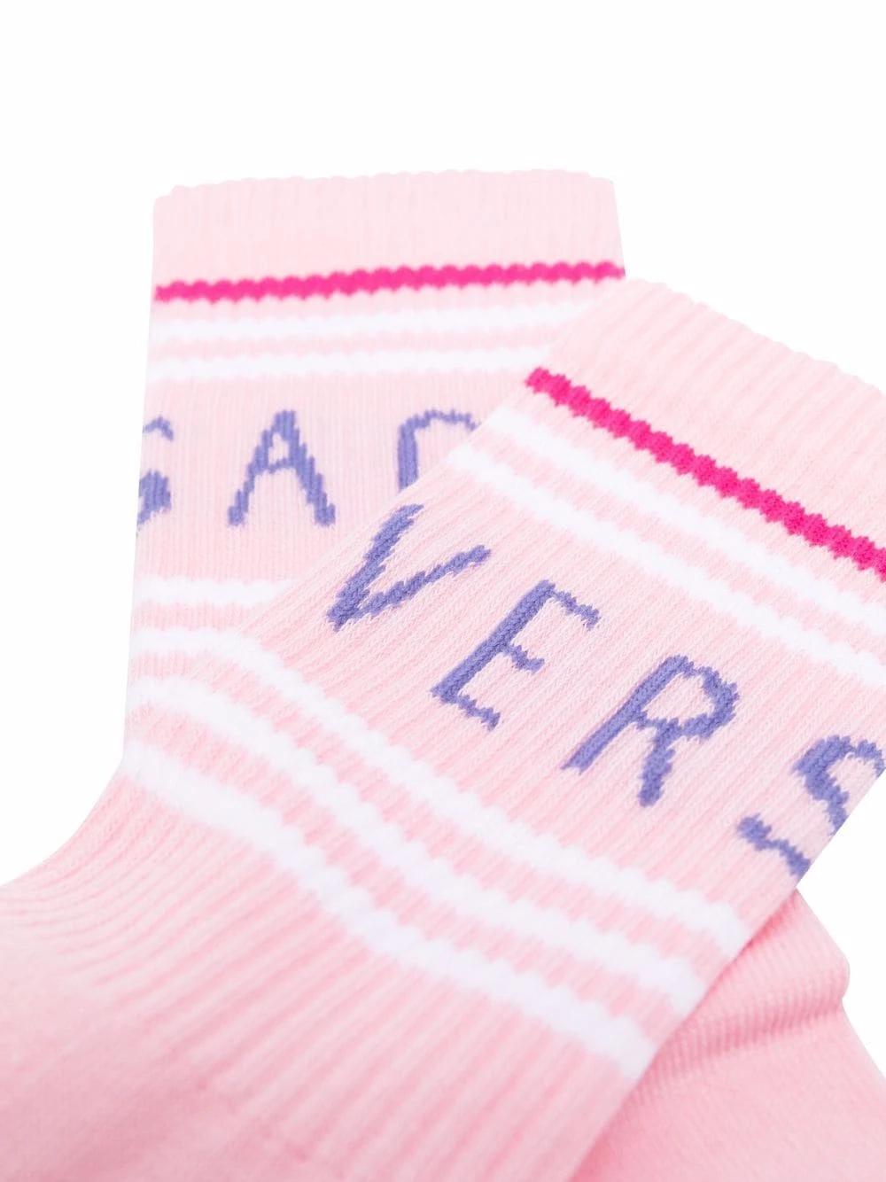 Versace Chaussettes à logo en intarsia Première Qualité femme 4 Versace chaussettes à logo en intarsia