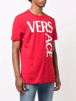 Versace t-shirt ajusté à logo imprimé