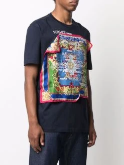 Versace t-shirt à détail d'écharpe