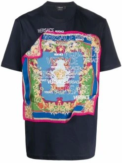 Versace t-shirt à détail d'écharpe