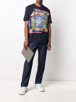 Versace t-shirt à détail d'écharpe