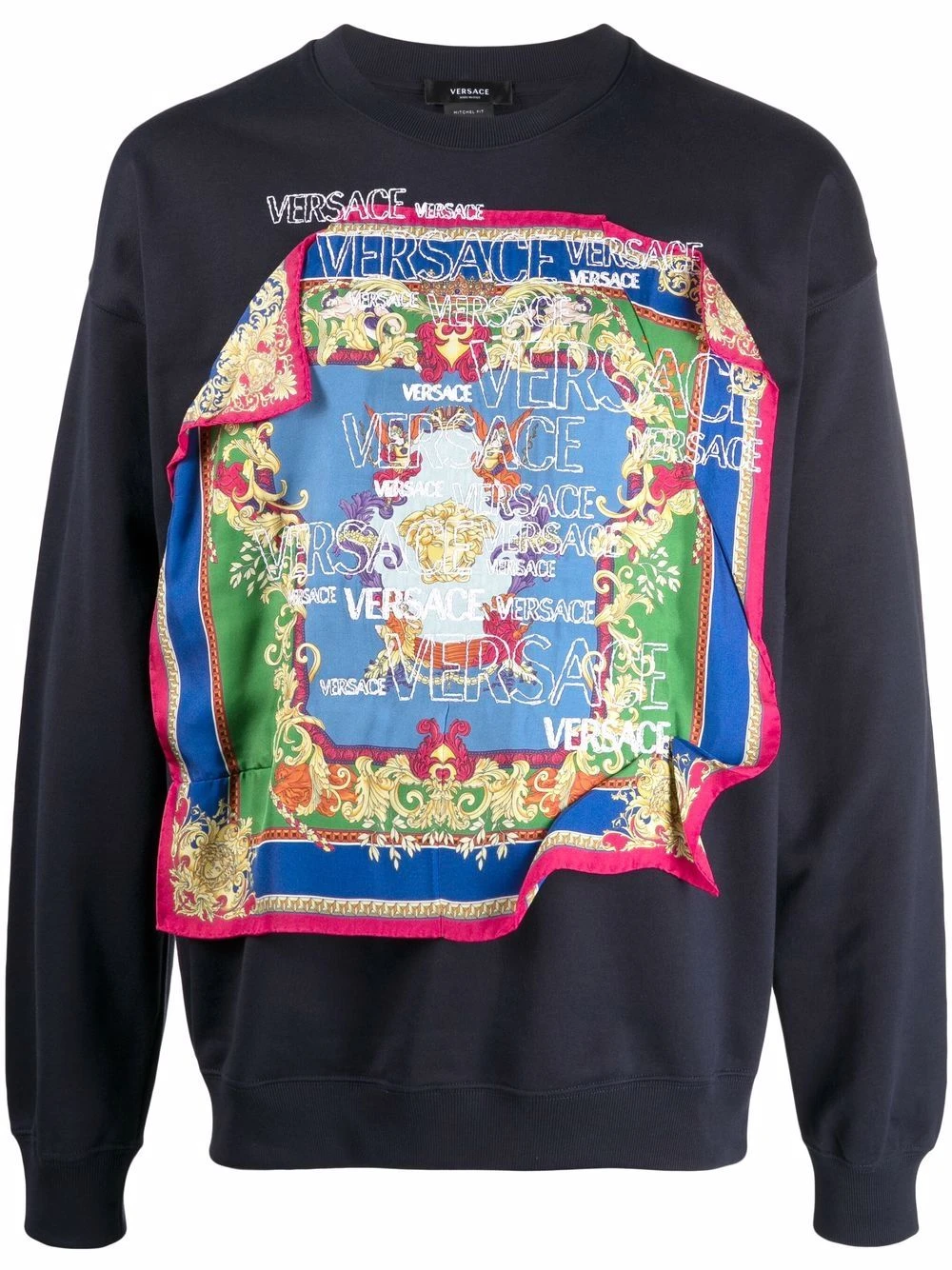 Versace Promos Sweat à détail de foulard sweats homme 3 Versace sweat à détail de foulard