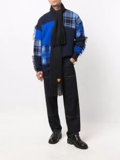 Versace pull à détail patchwork