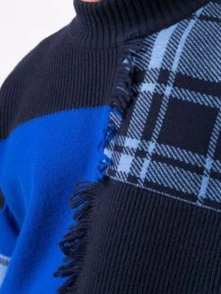 Versace pull à détail patchwork