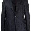 Versace blazer à fines rayures