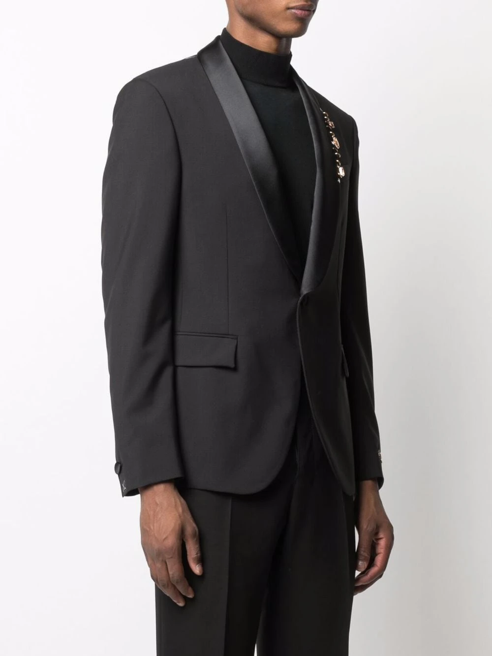 Authentique 100% Versace Veste de smoking à col châle blazers homme 5 Versace veste de smoking à col châle