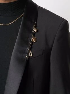 Authentique 100% Versace Veste de smoking à col châle blazers homme 11 Versace veste de smoking à col châle