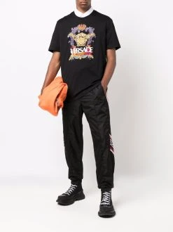 Versace pantalon de jogging à détails Greca