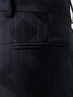 Versace pantalon à fines rayures