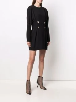 Versace robe courte à ornements en cristal