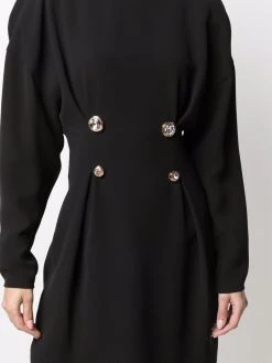 Versace robe courte à ornements en cristal