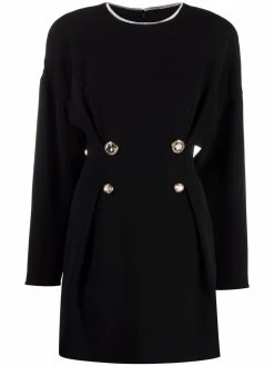 Versace robe courte à ornements en cristal