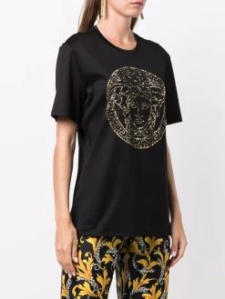 Versace t-shirt Medusa Head à ornements en cristal