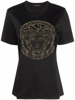 Versace t-shirt Medusa Head à ornements en cristal