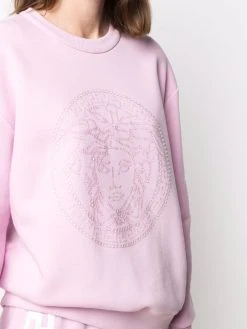 Versace sweat Medusa à ornements en cristal