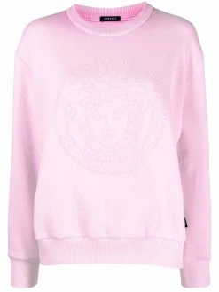 Versace sweat Medusa à ornements en cristal