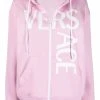 Versace hoodie zippé à logo imprimé